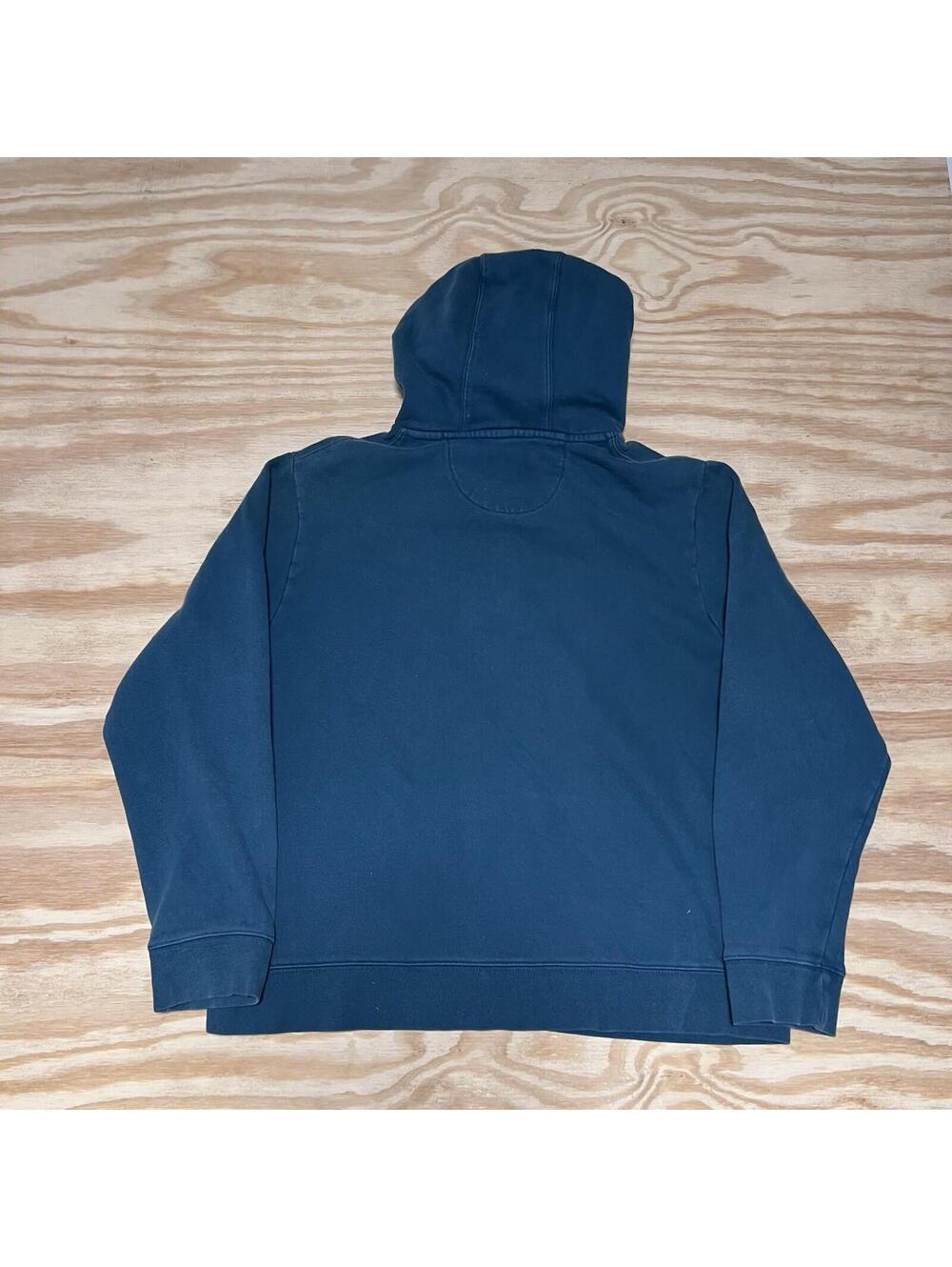 Vintage 00s Fanatics Philadelphia Eagles football Green Center Logo Hoodie Sz L - Picture 3 of 3